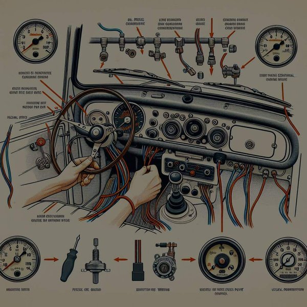 What's the Best Method for Installing an Oil Pressure Gauge in a Classic Mini Cooper?