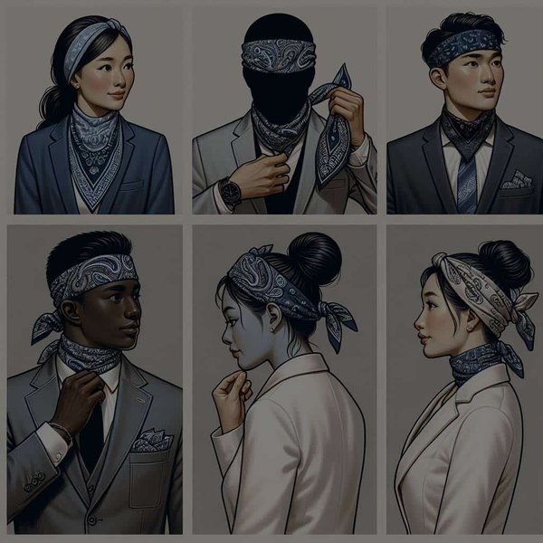 What are the Fresh Ways to Wear a Bandana with Corporate Attire?